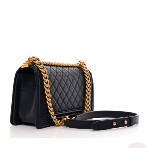 Chanel Black Quilted Leather Bag - Picture 3 of 8